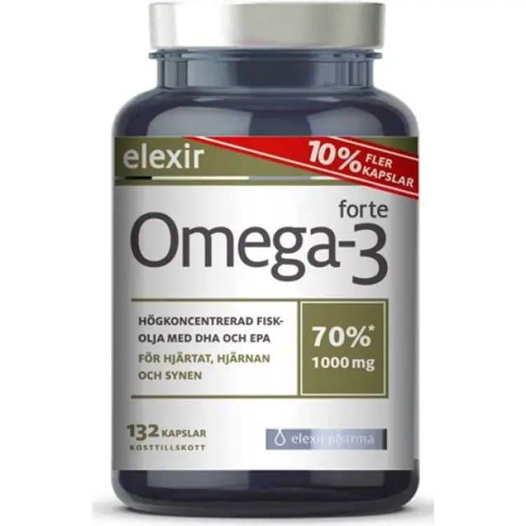 Elexir Pharma Omega-3 Forte 1000mg 132 st