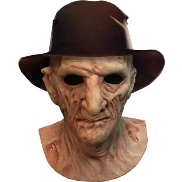 Trick or Treat Studios Elm Street 2 Freddys Hämnd Deluxe Latexmask Med Hatt - Krueger