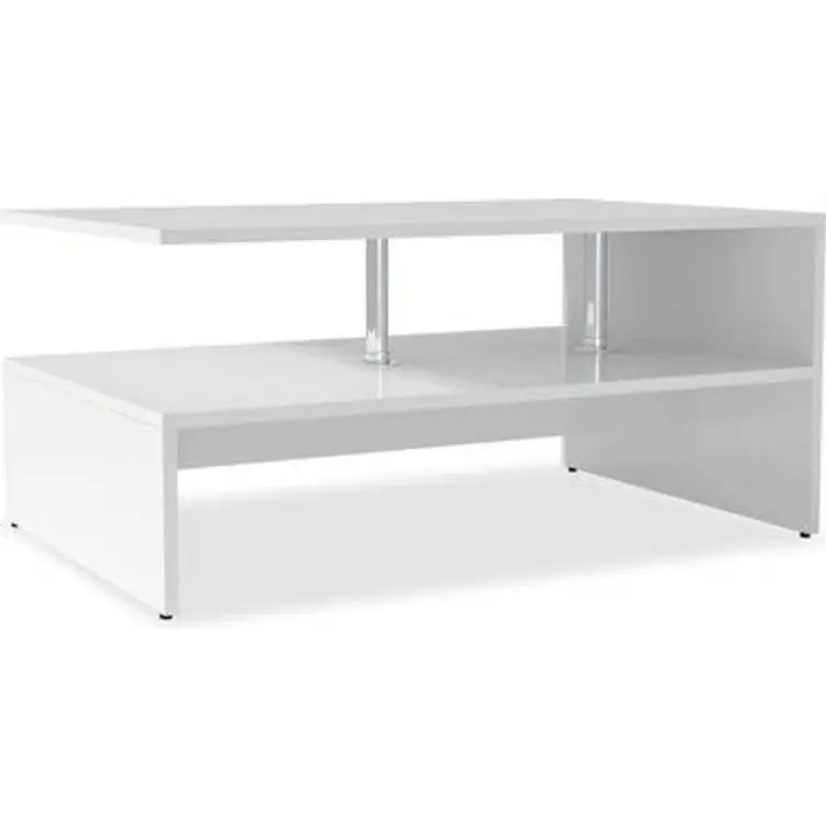 vidaXL Soffbord ekfärg 90x59x42 cm med två hyllplan
