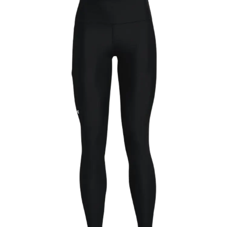 Under Armour Women's HeatGear No Slip Waistband Full Length Leggings - Black/White