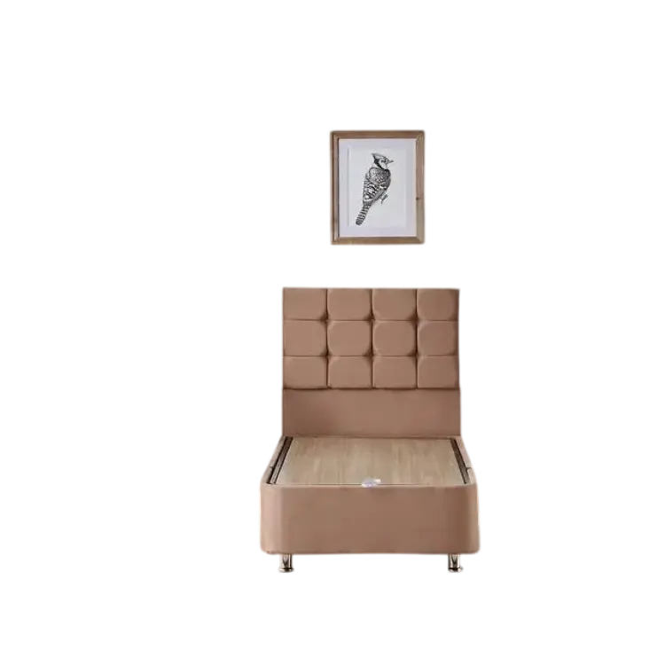 Trademax Adilen 80x180 cm Ljusbrun Komplett Sängpaket Brun Kontinentalsäng