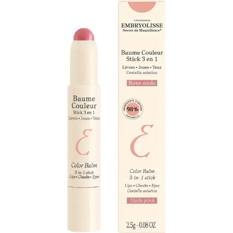 Embryolisse Color Balm 3-In-1 Stick Nude Pink - Multi
