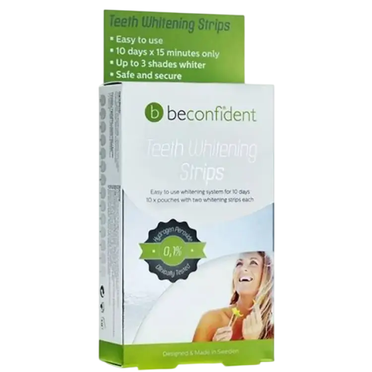 BeconfiDent Teeth Whitening Strips 10-pack