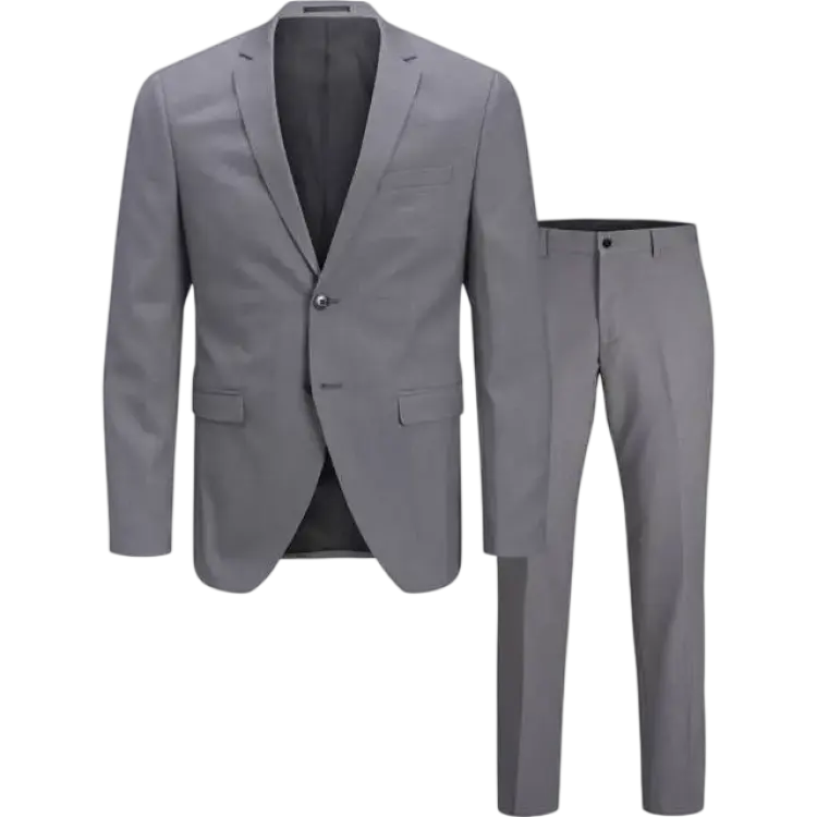 Jack & Jones Franco Slim Fit Suit - Grey/Light Grey Melange