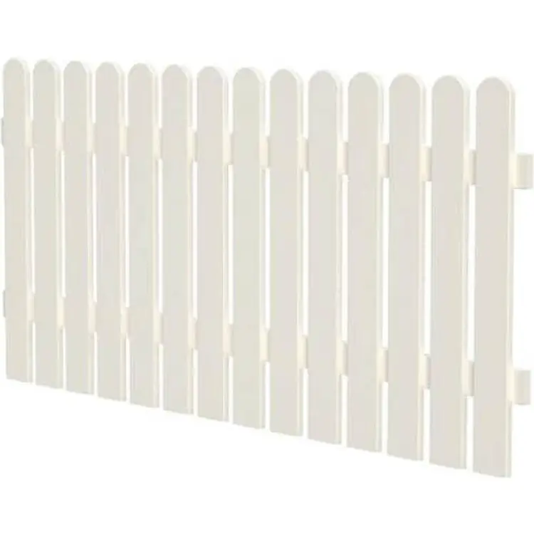 Palmako Kelda 8 vitmålat staket 180x80 cm