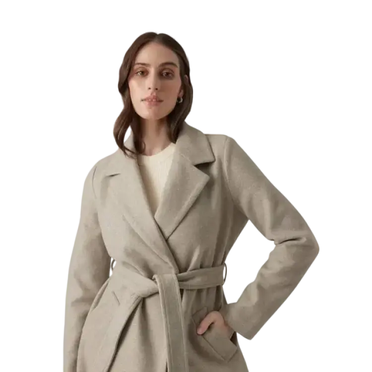 Vero Moda Fortuneaya Coat - Brown/Silver Mink