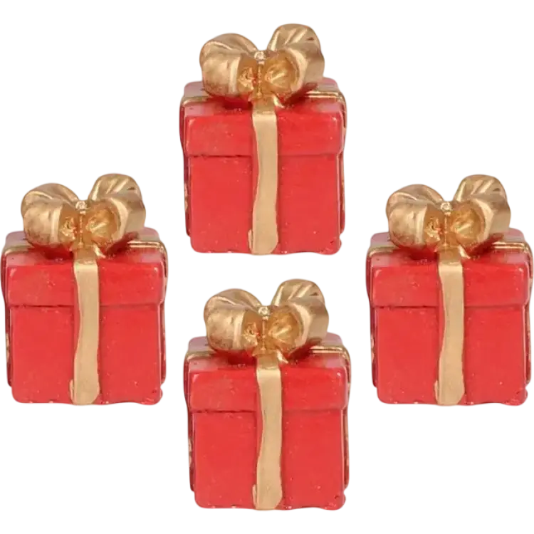 Hisab Joker Minidekorationer Julklappar 4-Pack Juldekoration