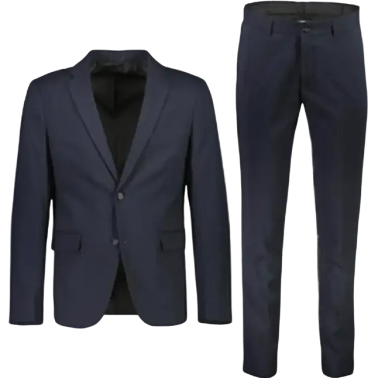 Lindbergh Suit Med Let Stretch Herr Kavajer - Navy