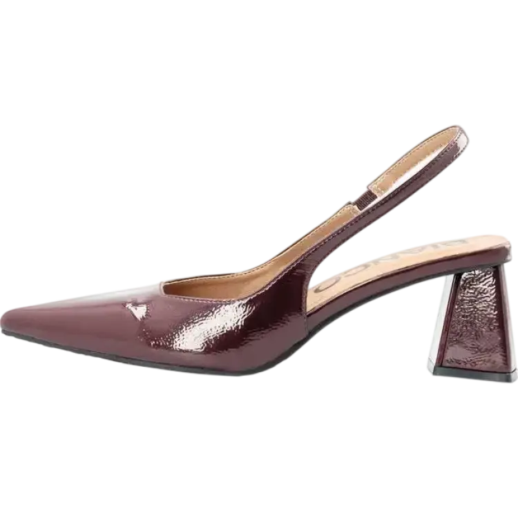 Bianco Biamaralyn Slingback Patent Pumps - Rosa