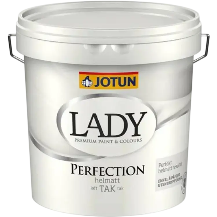 Jotun Lady Perfection Takfärg Vit 9L