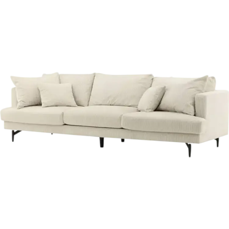 Sky Furniture Sofia Beige Soffa 260cm 3-sits