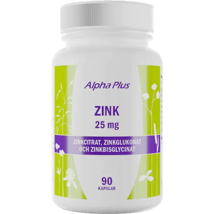 Alpha Plus Zink 25mg 90 st
