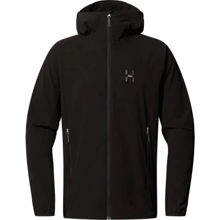 Haglöfs Rosson Softshell Hood Softshelljacka Herr - Svart