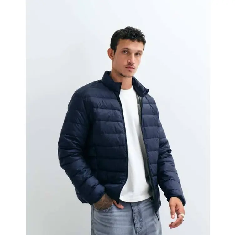 Jack & Jones JJEBERG Light Down Puffer Jacket - Navy
