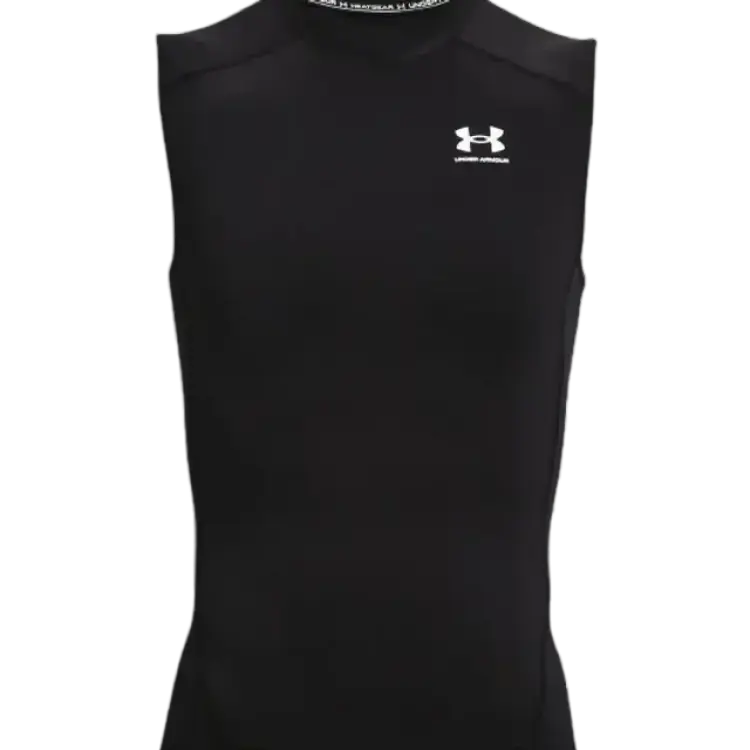 Under Armour HeatGear Sleeveless Top - Black/White
