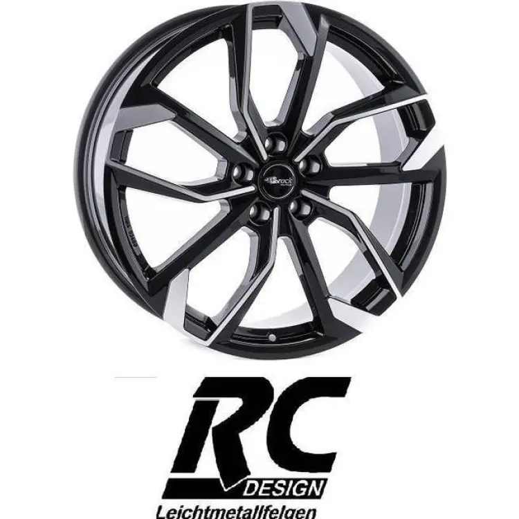 Brock RC34 Black Full Polish 7x17 5/112 ET45 CB57.1