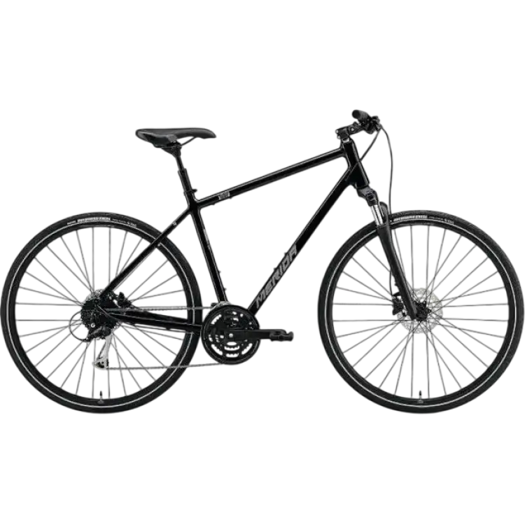 Merida Hybridcykel Crossway 100 Herr Svart/Silver L 2022 Herrcykel
