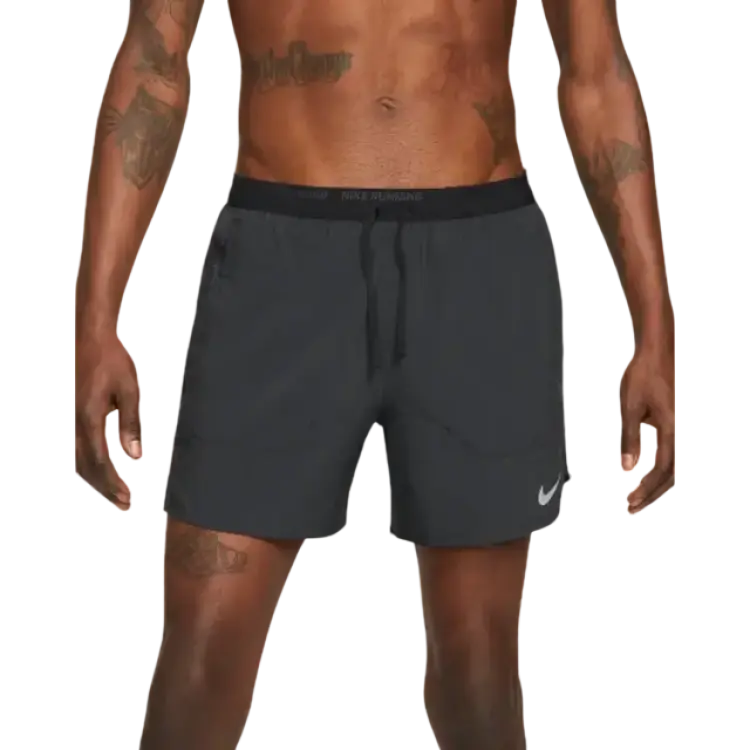 Nike Men's Dri-Fit Stride 5" Brief-Lined Running Shorts - Black