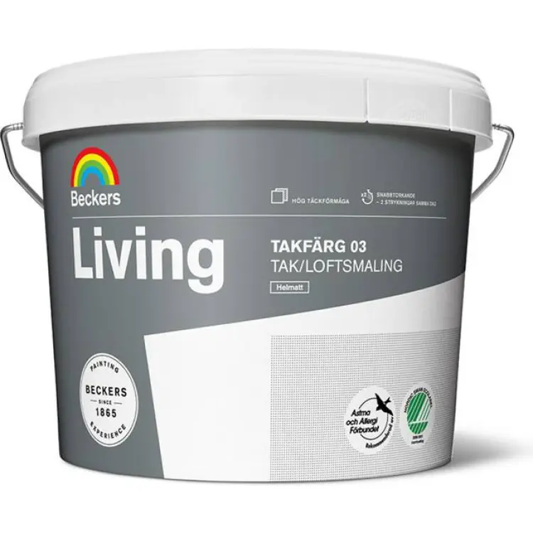 Beckers Living Takfärg 02 Vit 10L