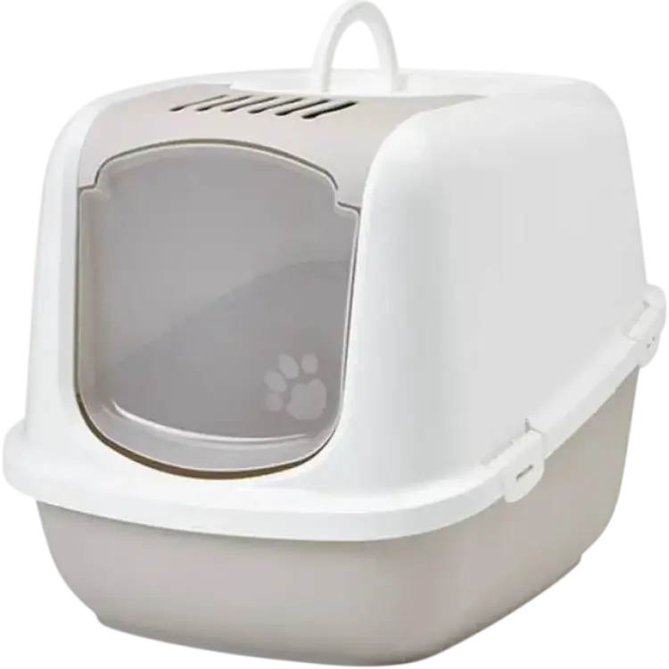 Savic Cat Toilet Nestor Jumbo White/Mocca 66x49x47cm