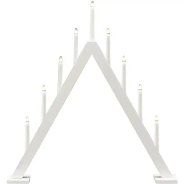 Konstsmide 3932 Elljusstake 9 ljus vit