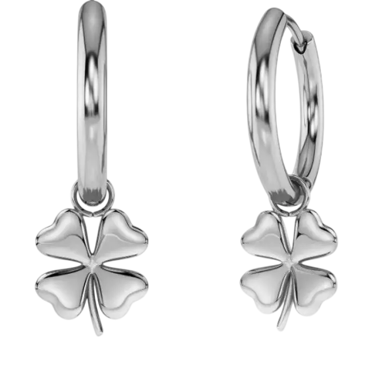 Edblad Lucky Mini Hoops Steel Steel - Silver