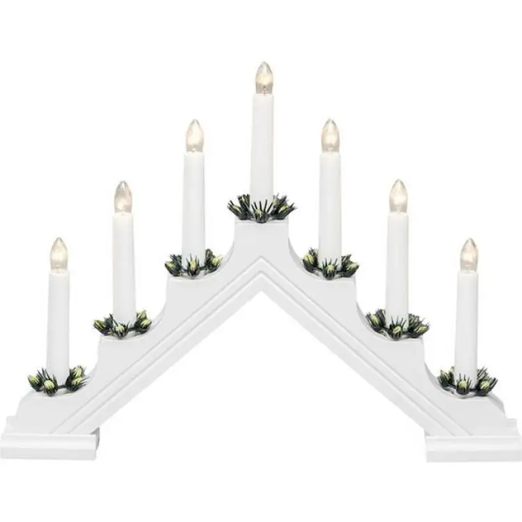 Konstsmide 2310 Elljusstake 7 ljus vit