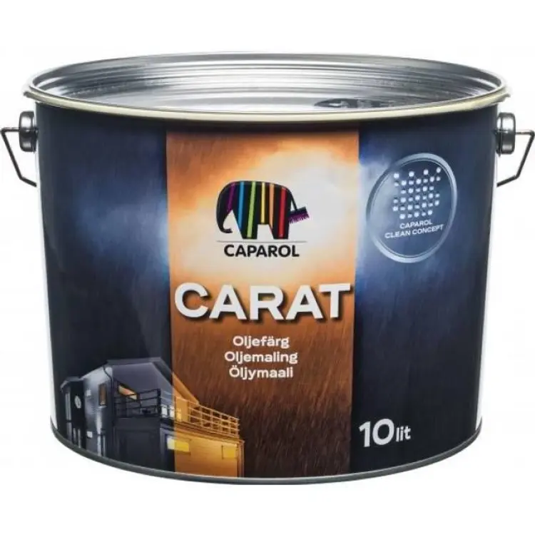 Caparol Carat Oliebaseret Træbeskyttelse Träfärg Black 3L