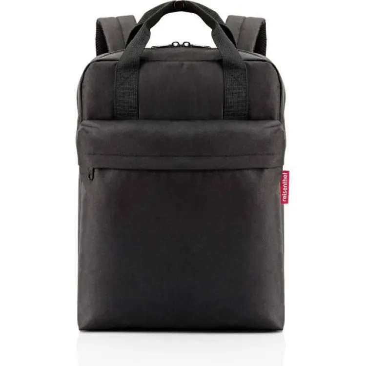 Reisenthel Allday Backpack M EJ7003 Black Ryggsäck tillverkad av återvunna PET-flaskor med 15 l volym Hög kvalitet och bekväm B 30 x H 39 x D 13 cm