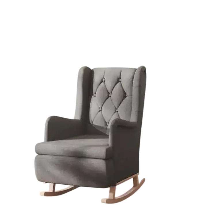 vidaXL ljusgrå Gungstol