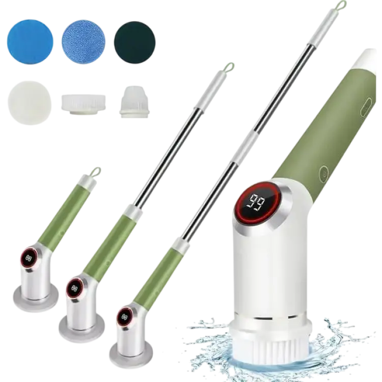 Neoglint Electric Spin Scrubber IPX5 Vattentät Dual Speed LCD