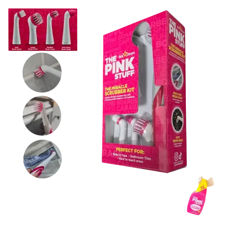 The Pink Stuff Sonic Scrubber Kit