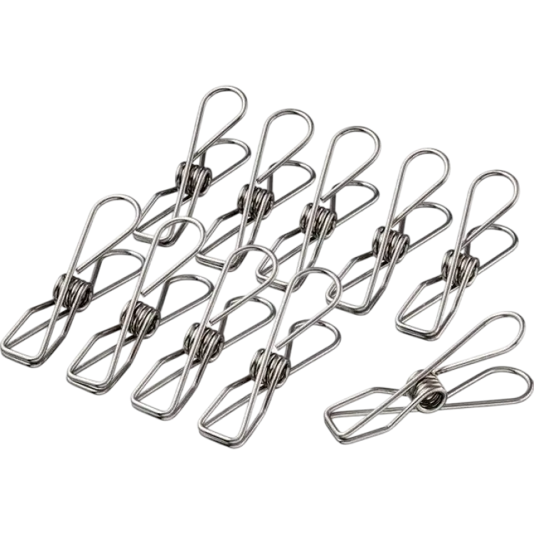 Pulito Clothespin Stainless Steel 10-pack