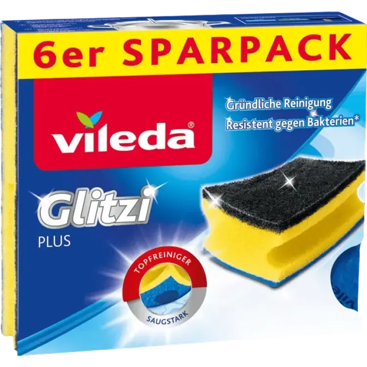 Vileda Glitzi Plus Disksvampar 6 St