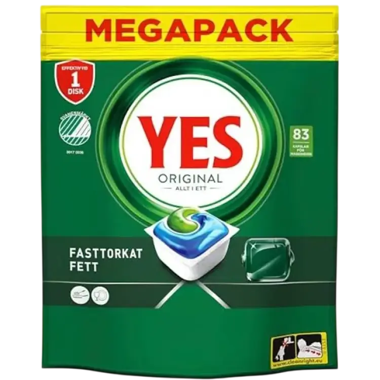Yes Original All In One Diskmaskinstabletter 83 St