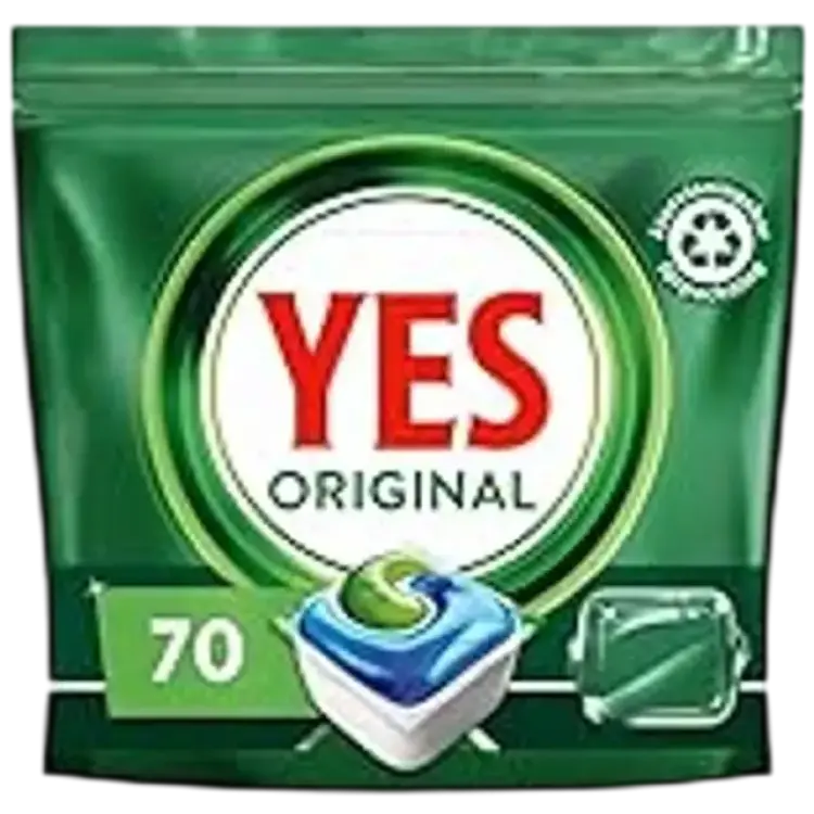 Yes Original All In One Maskindiskmedel, 70 Diskmaskinstabletter, Effektiva Även